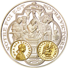 France, Medal, Histoire Monétaire, Triens, MS(65-70), Silver