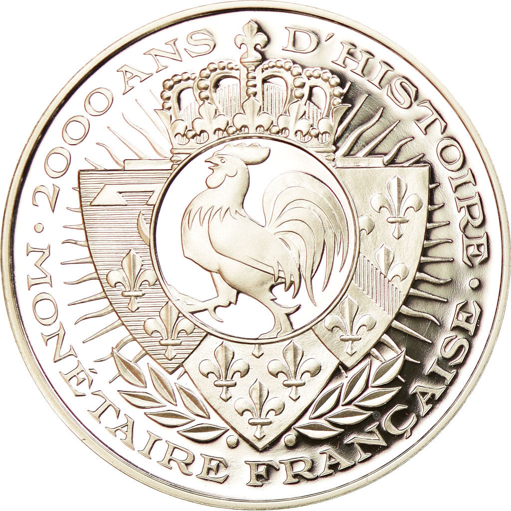 France, Medal, Histoire Monétaire, Triens, MS(65-70), Silver