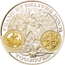 France, Medal, Histoire Monétaire, Franc à Cheval, MS(65-70), Silver