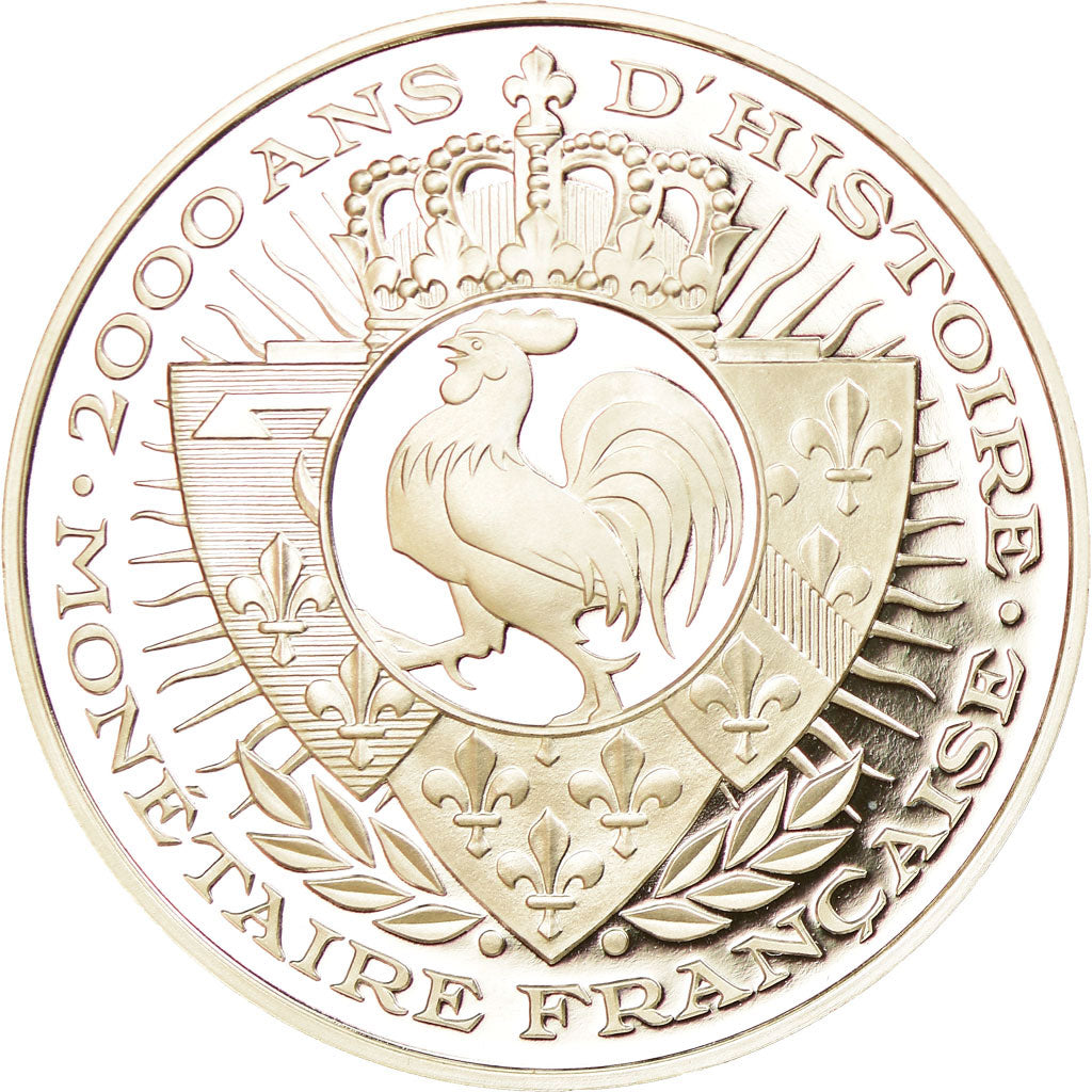 France, Medal, Histoire Monétaire, Franc à Cheval, MS(65-70), Silver