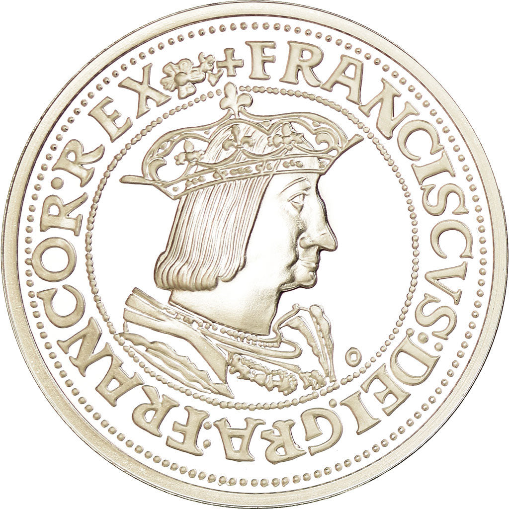 France, Medal, Reproduction Teston de François Ier, MS(65-70), Silver
