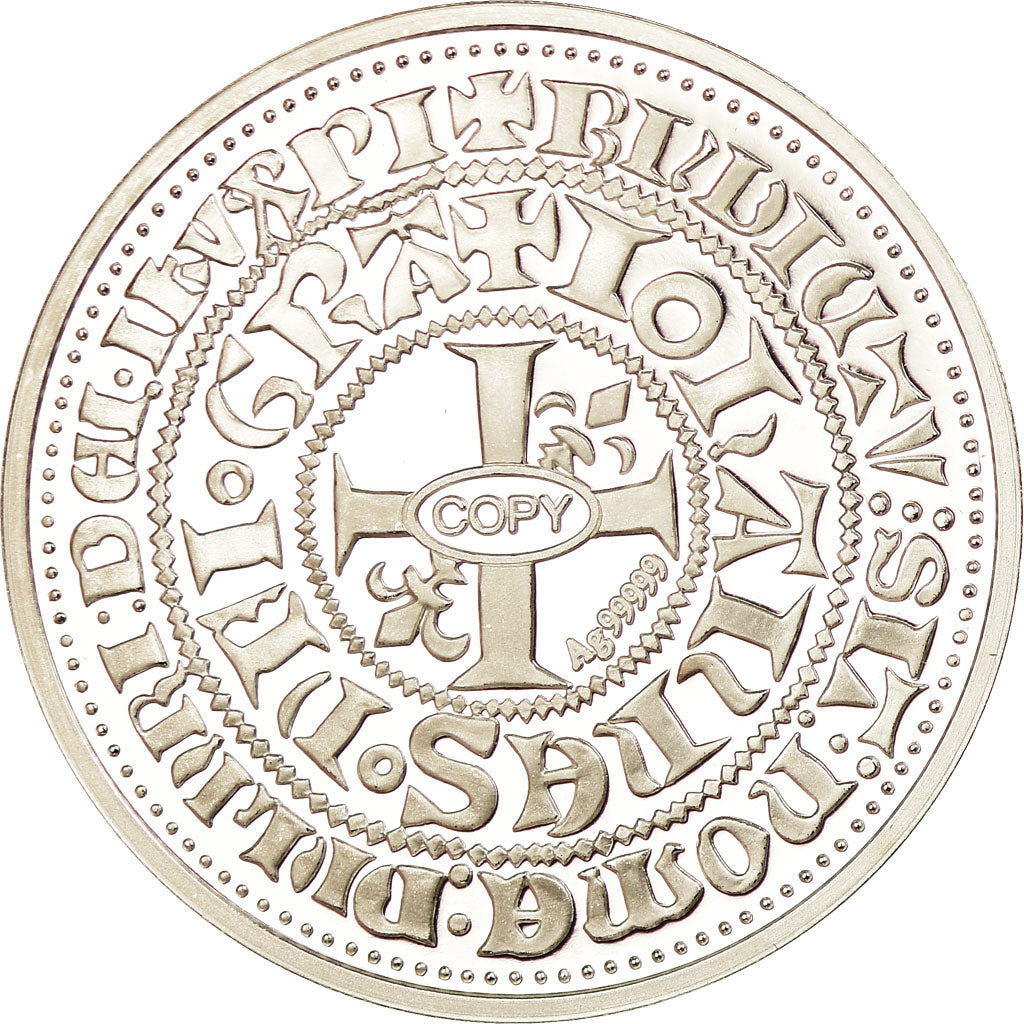 Frankrijk, Medaille, Reproduction du Gros Blanc à la Couronne, Jean II Le Bon