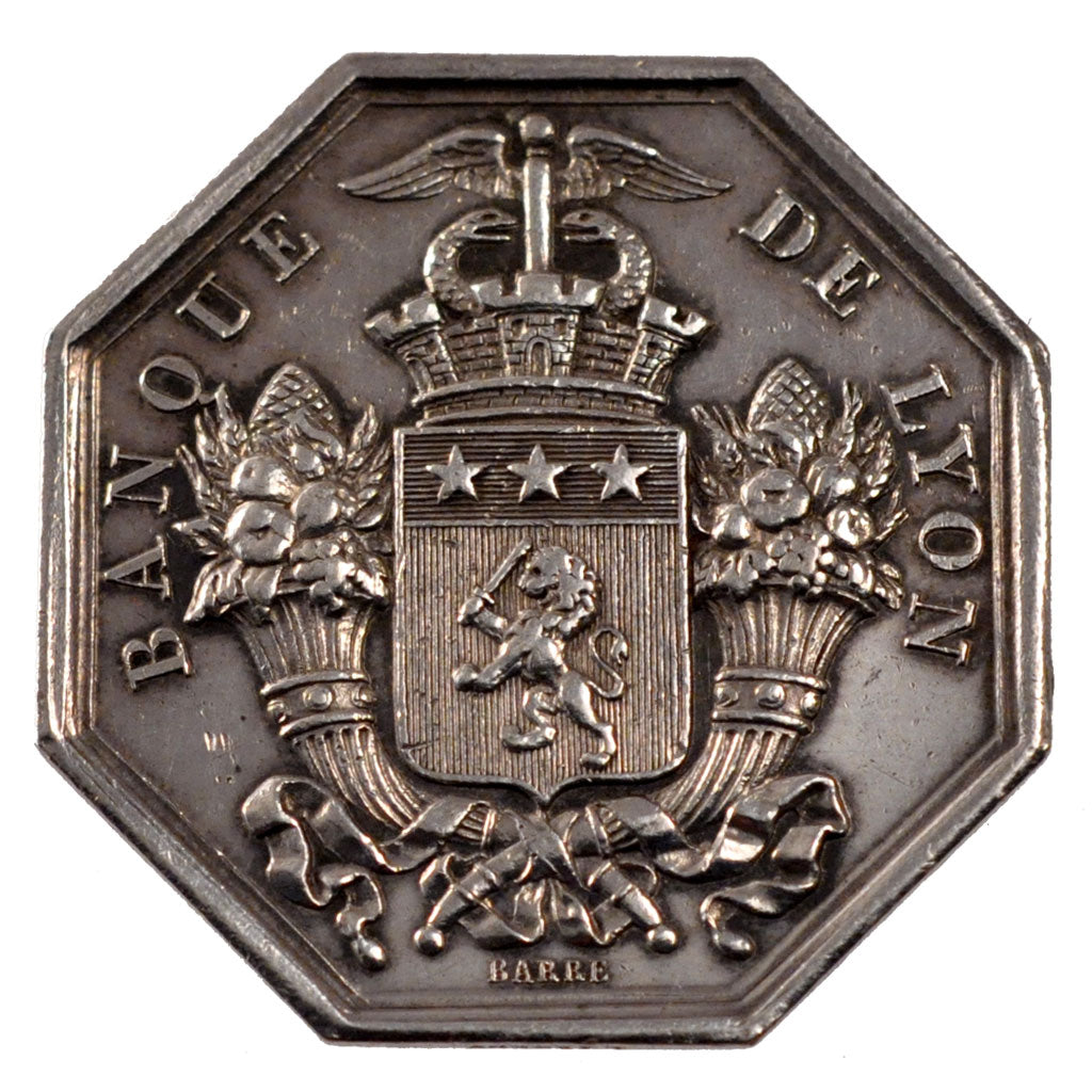 France, Bank, Token, 1835, EF(40-45), Silver, 12.42