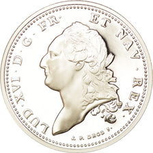 France, Medal, Reproduction de l'Ecu de Calonne 1786, MS(65-70), Silver