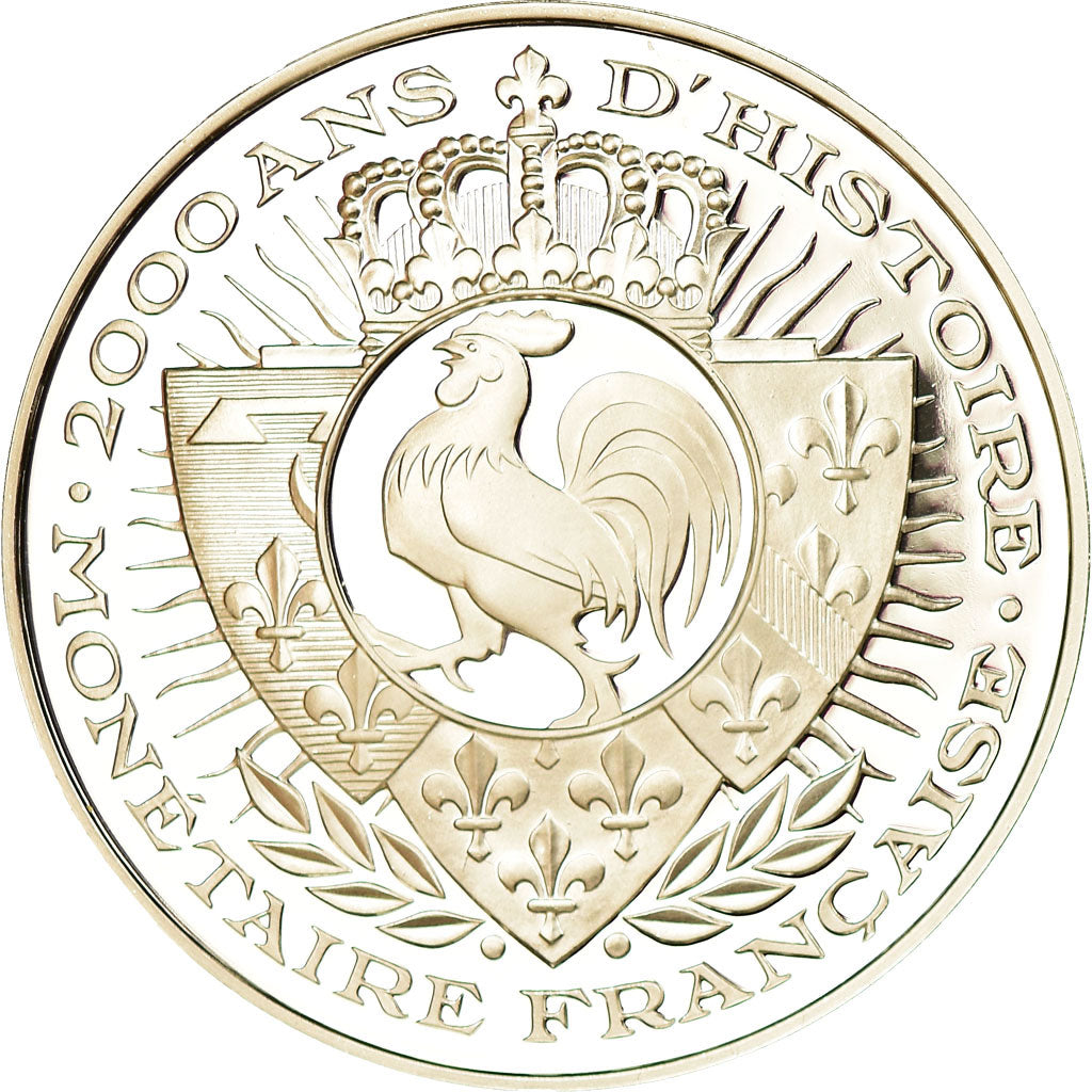 France, Médaille, 2000 Ans d'Histoire Monétaire, Louis d'Or, FDC, Argent