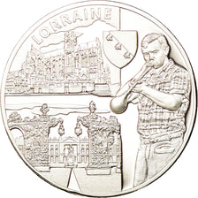 Francia, medalla, Régions de France, Lorraine, FDC, Plata