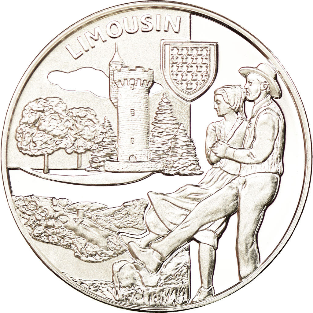 France, Medal, Nos Régions, Limousin, MS(65-70), Silver
