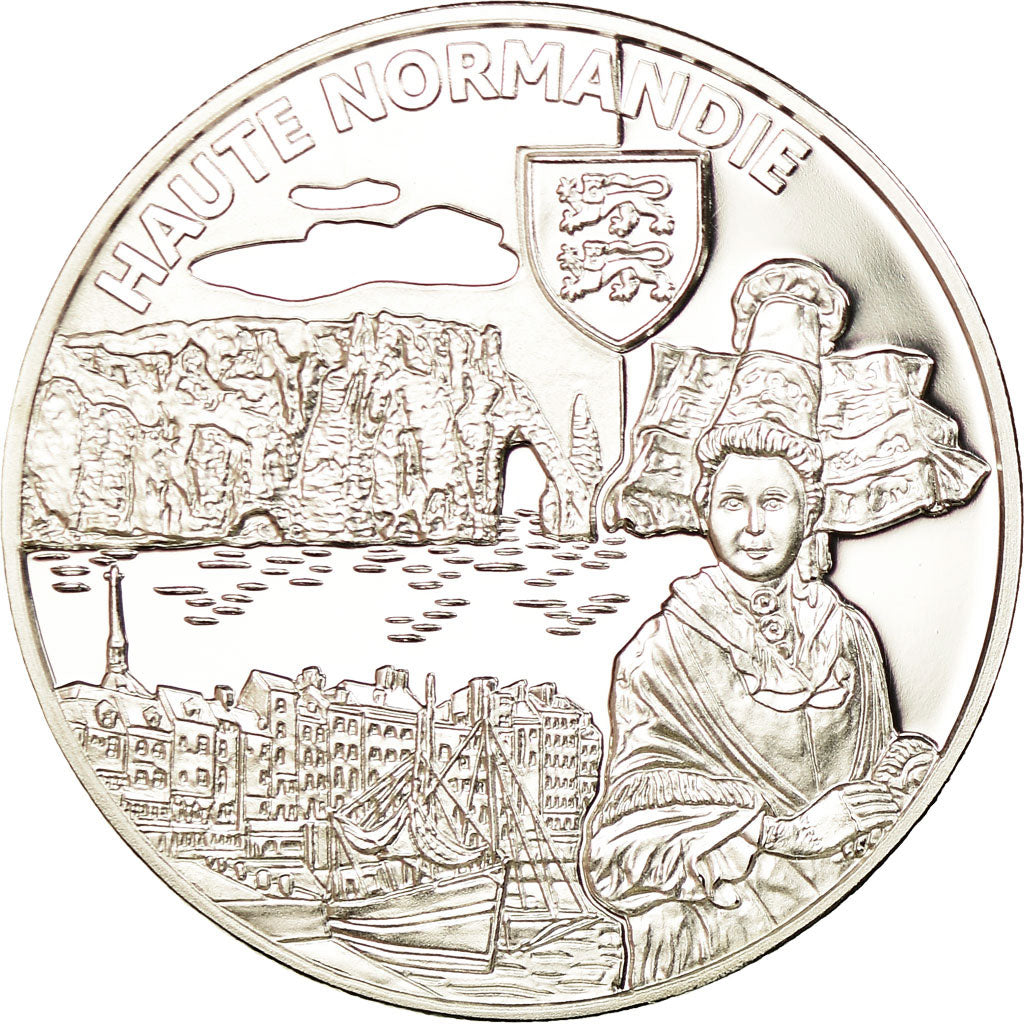 France, Medal, Nos Régions, Haute Normandie, MS(65-70), Silver