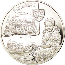 France, Medal, Nos Régions, Picardie, MS(65-70), Silver
