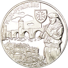 France, Medal, Nos Régions, Midi-Pyrénées, MS(65-70), Silver