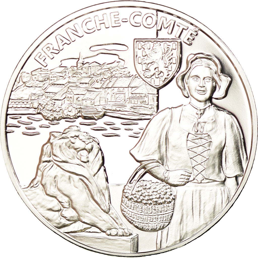 France, Medal, Nos Régions, Franche-Comté, MS(65-70), Silver