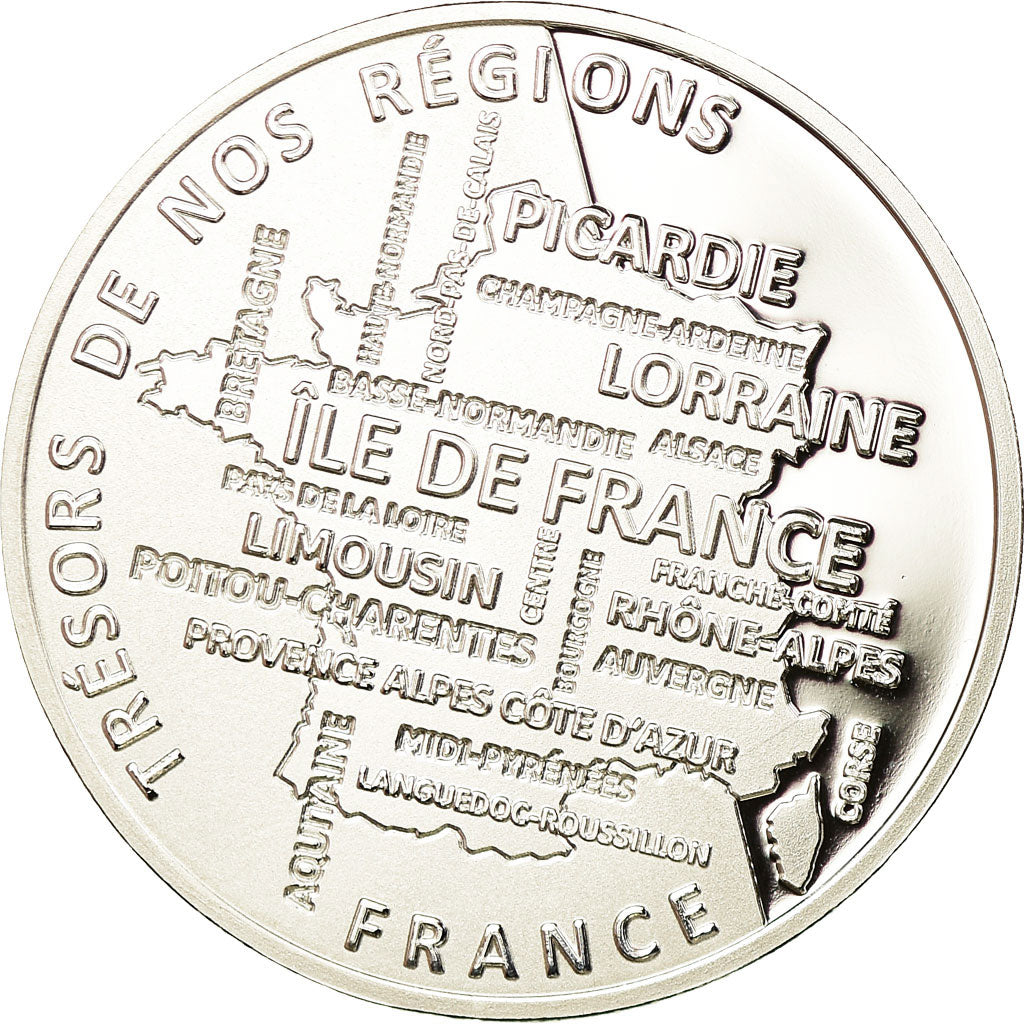France, Medal, Nos Régions, Franche-Comté, MS(65-70), Silver