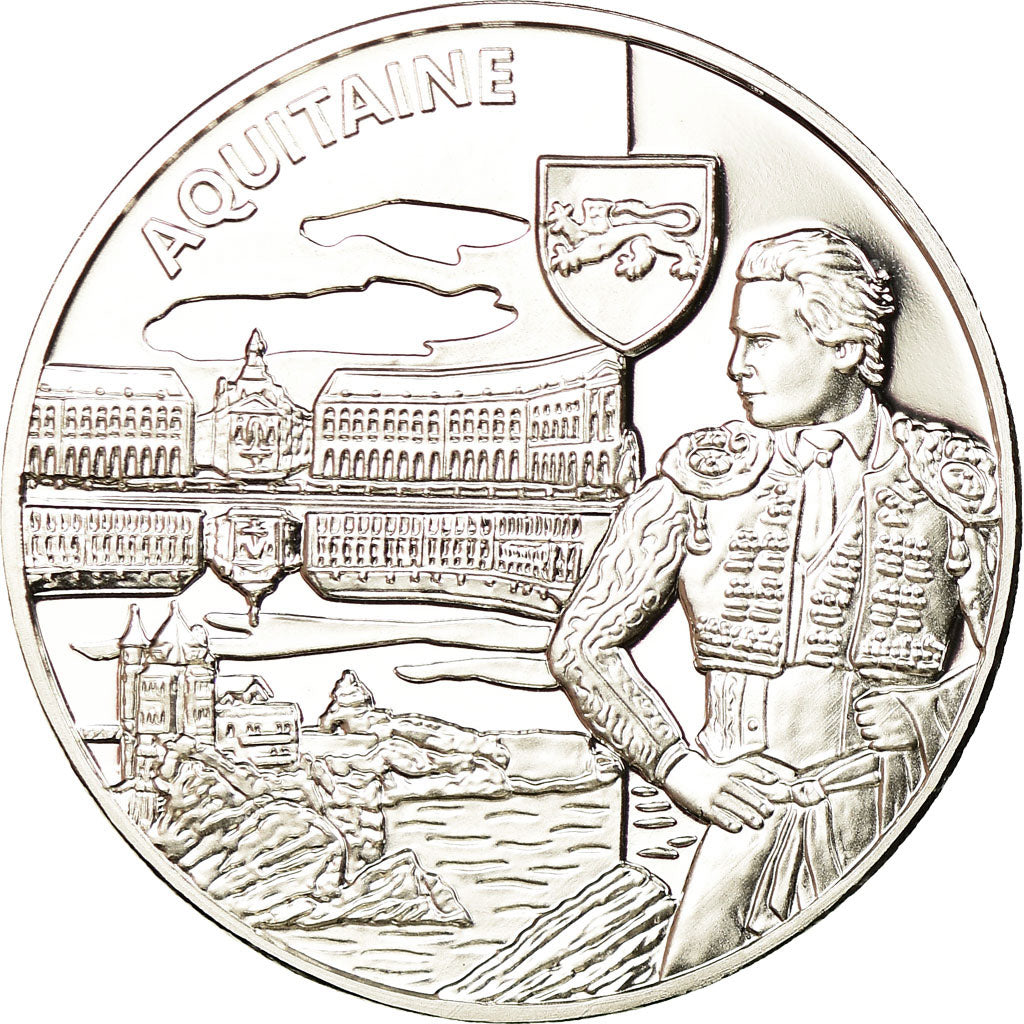 France, Medal, Nos Régions, Aquitaine, MS(65-70), Silver