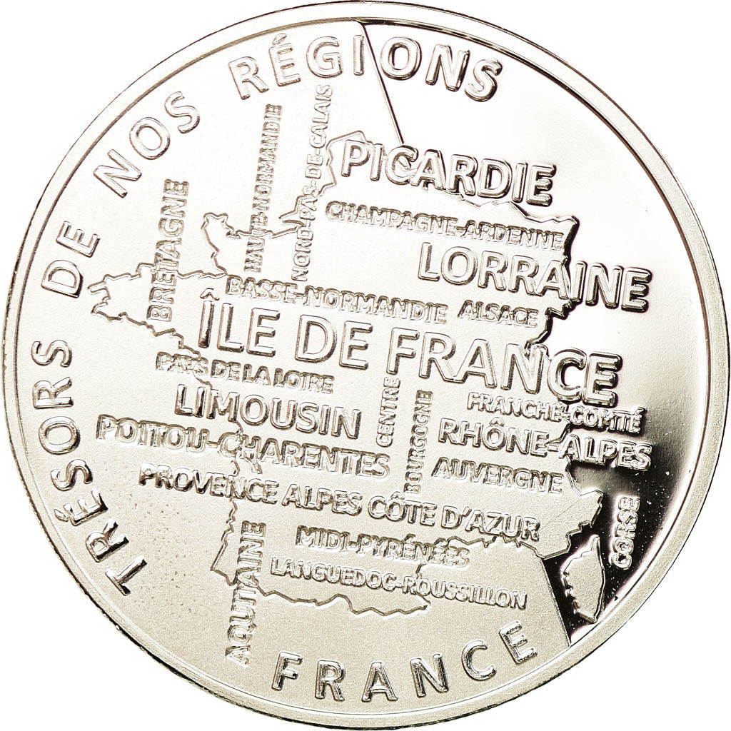 France, Medal, Nos Régions, Bourgogne, MS(65-70), Silver