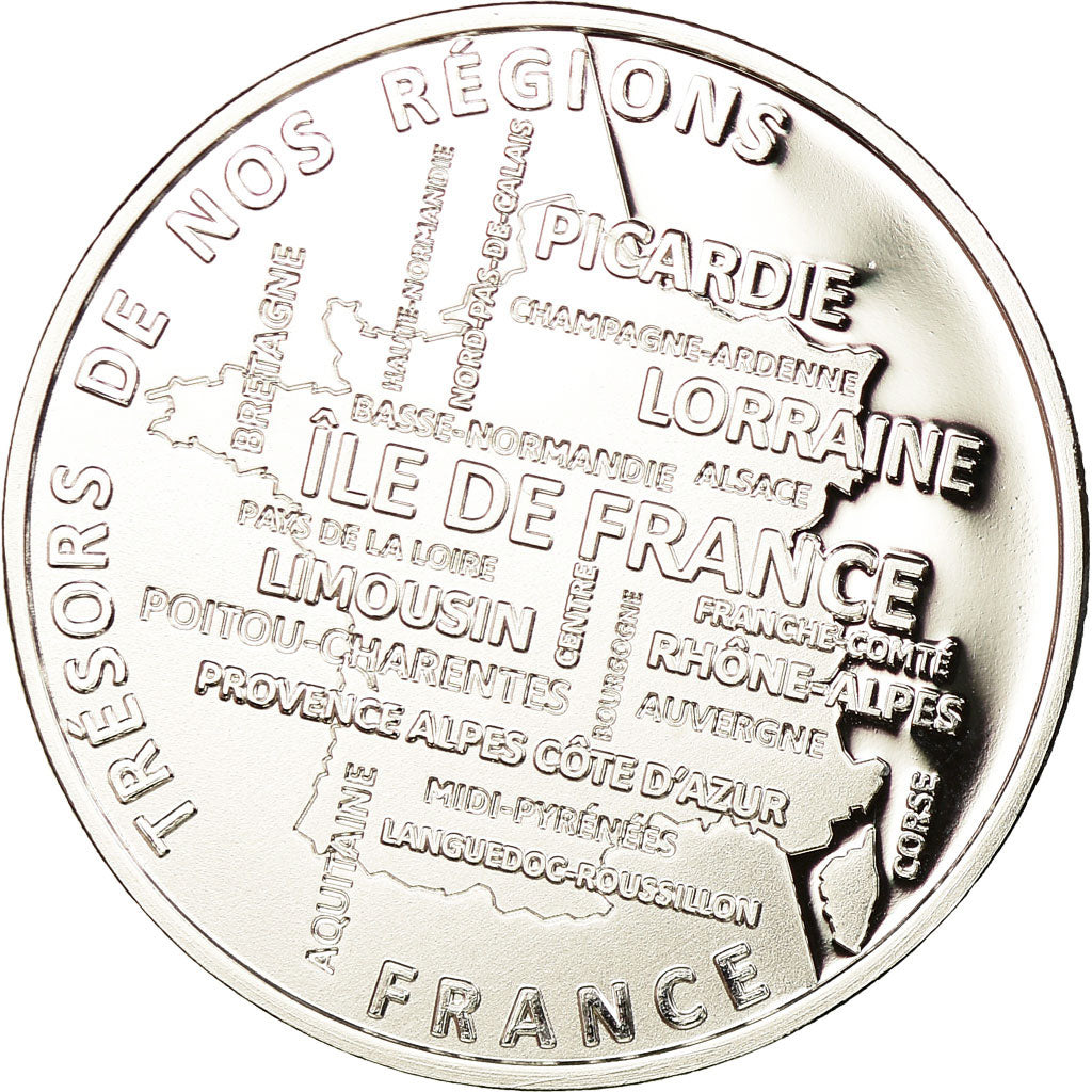 France, Medal, Nos Régions, La Réunion, MS(65-70), Silver