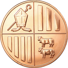 Andorra, Medal, 1 Centime, 1 Unça Coure Pur, 2014, MS(65-70), Copper