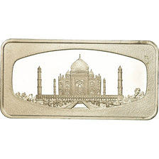 India, Medaille, Lingotin, The Taj Mahal of Agra, UNC-, Zilver