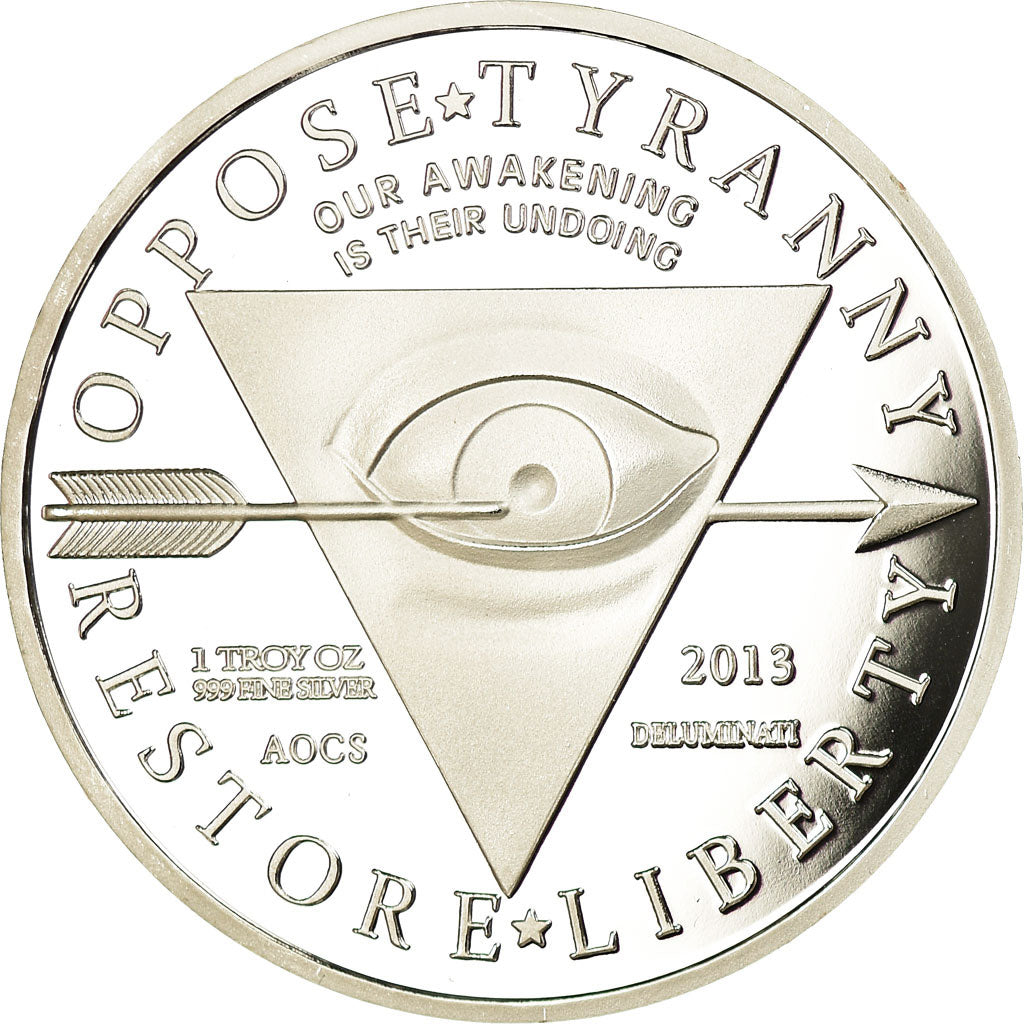 Estados Unidos de América, medalla, Oppose Tyranny, Restore Liberty, Skull