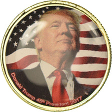Stati Uniti d'America, medaglia, Quarter Dollar, Donald Trump, 2017, FDC, Rame
