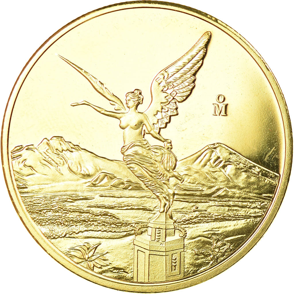 Mexique, Médaille, The Angel of Independance, FDC, Copper Gilt