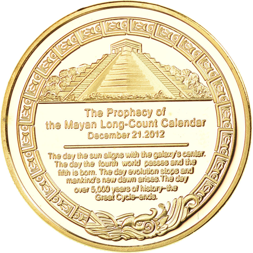 Mexique, Médaille, The Prophecy of the Mayan Long-Count Calendar, 2012, FDC