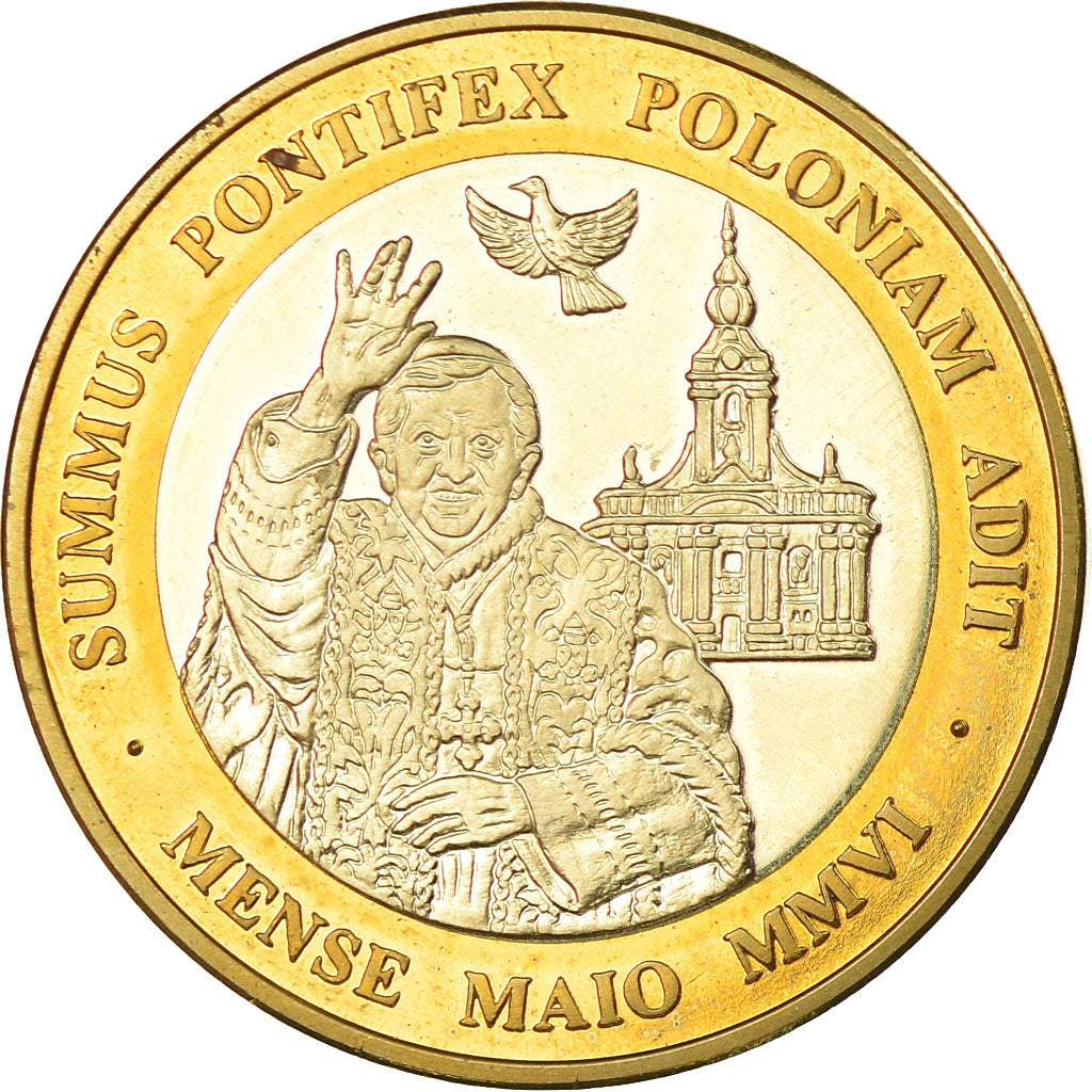 Vatican, Medal, Le Pape Benoit XVI, 2006, MS(65-70), Bi-Metallic