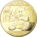 China, Medal, Panda, MS(65-70), Copper Gilt