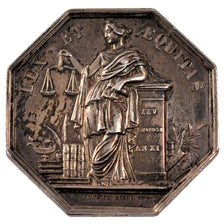France, Notary, Token, 1851, AU(55-58), Silver, Lerouge #120, 10.81
