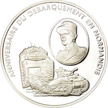 France, Medal, Anniversaire du Débarquement de Normandie, MS(65-70), Silver