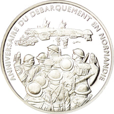 France, Medal, Anniversaire du Débarquement de Normandie, MS(65-70), Silver