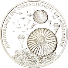 France, Medal, Anniversaire du Débarquement de Normandie, MS(65-70), Silver