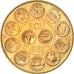 França, Medal, Ecu Europa, Marianne, 1987, Rodier, MS(65-70), Bronze Dourado