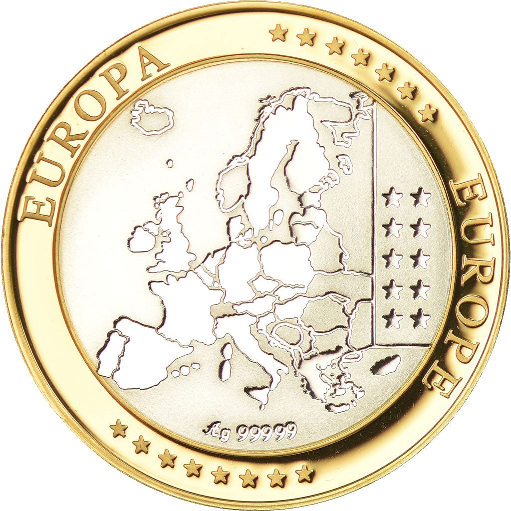 France, Medal, Europa, République Française, MS(65-70), Silver