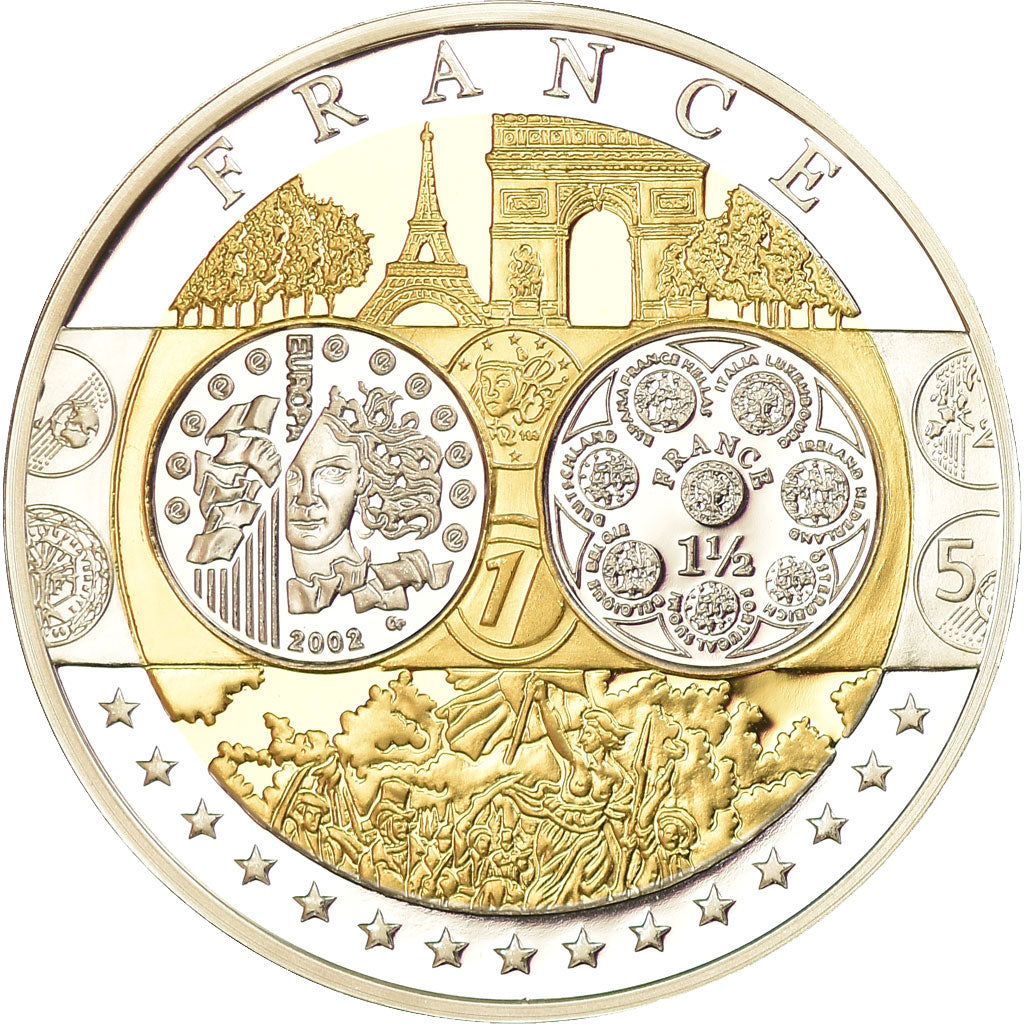 France, Medal, Europa, République Française, MS(65-70), Silver