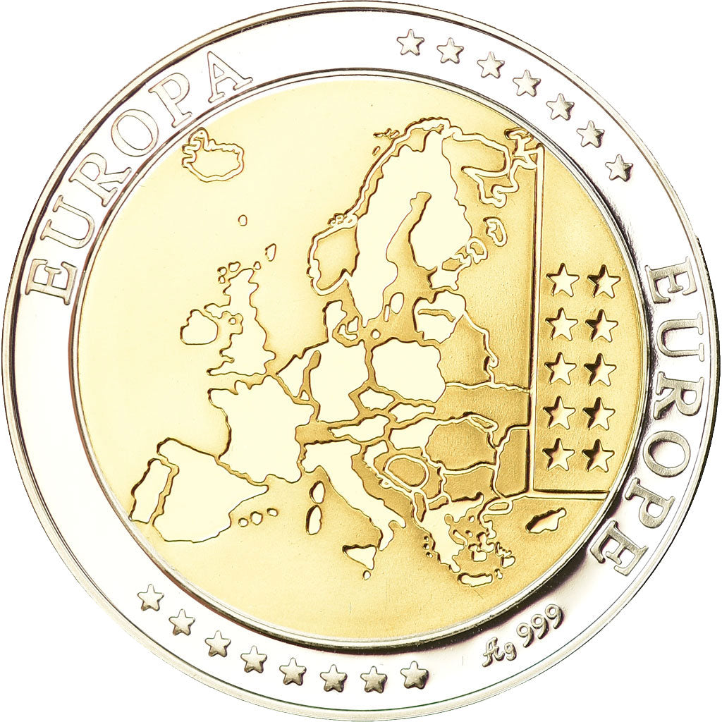France, Medal, Europa, République Française, MS(65-70), Silver