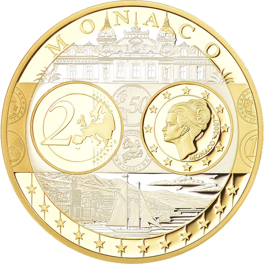 Mónaco, Medal, L'Europe, Monaco, MS(65-70), Prata