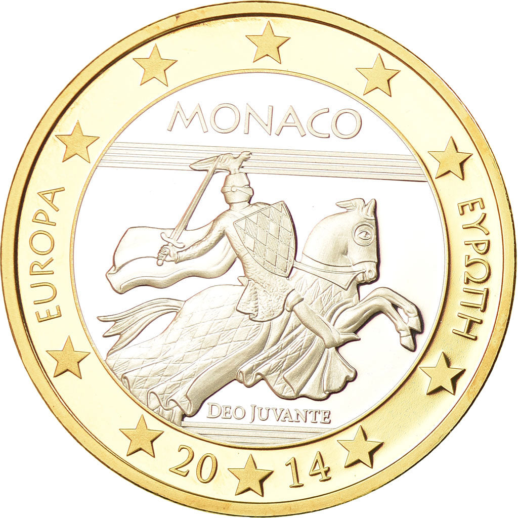 Monaco, Medal, Europe, 5 Euro Essai, 2013, MS(65-70), Bi-Metallic