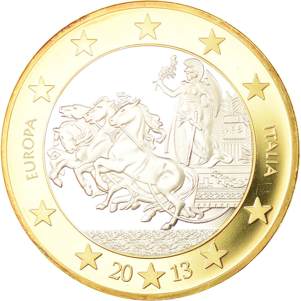 Italia, medaglia, Europe, 5 Euro Essai, 2013, FDC, Bi-metallico