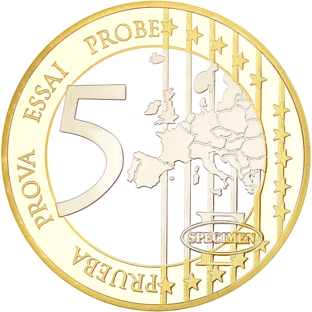 Italia, medaglia, Europe, 5 Euro Essai, 2013, FDC, Bi-metallico