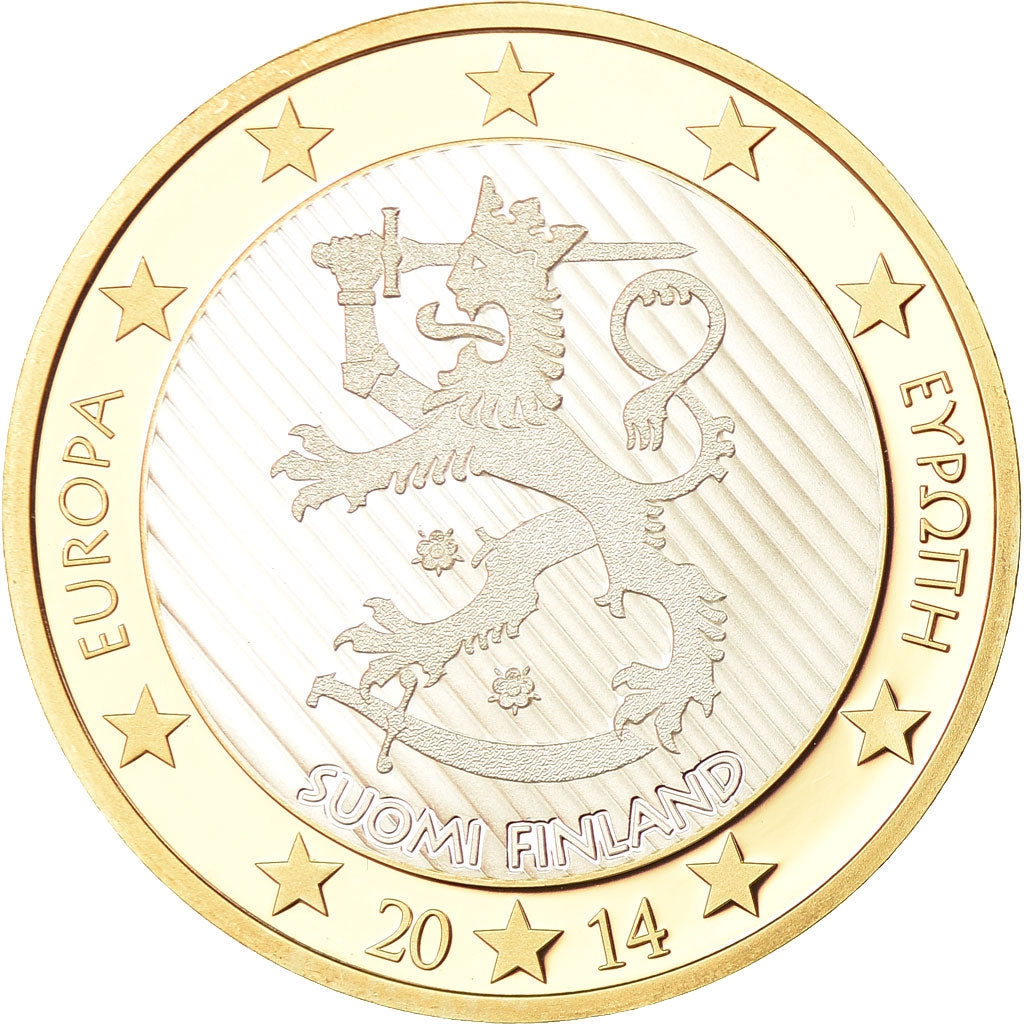 Finland, Medal, Europe, 5 Euro Essai, 2014, MS(65-70), Bi-Metallic