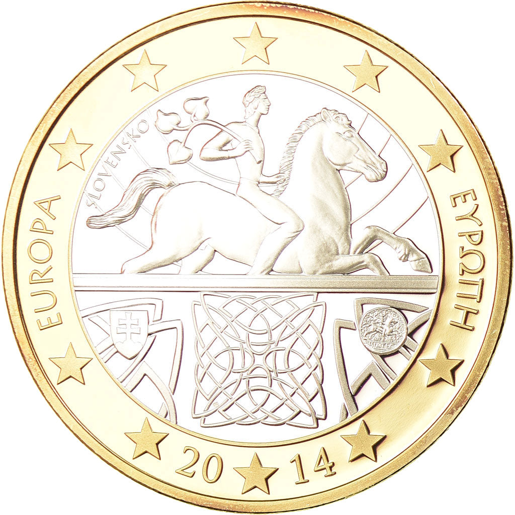 Grèce, Médaille, Europe, 5 Euro Essai, 2014, FDC, Bi-Metallic