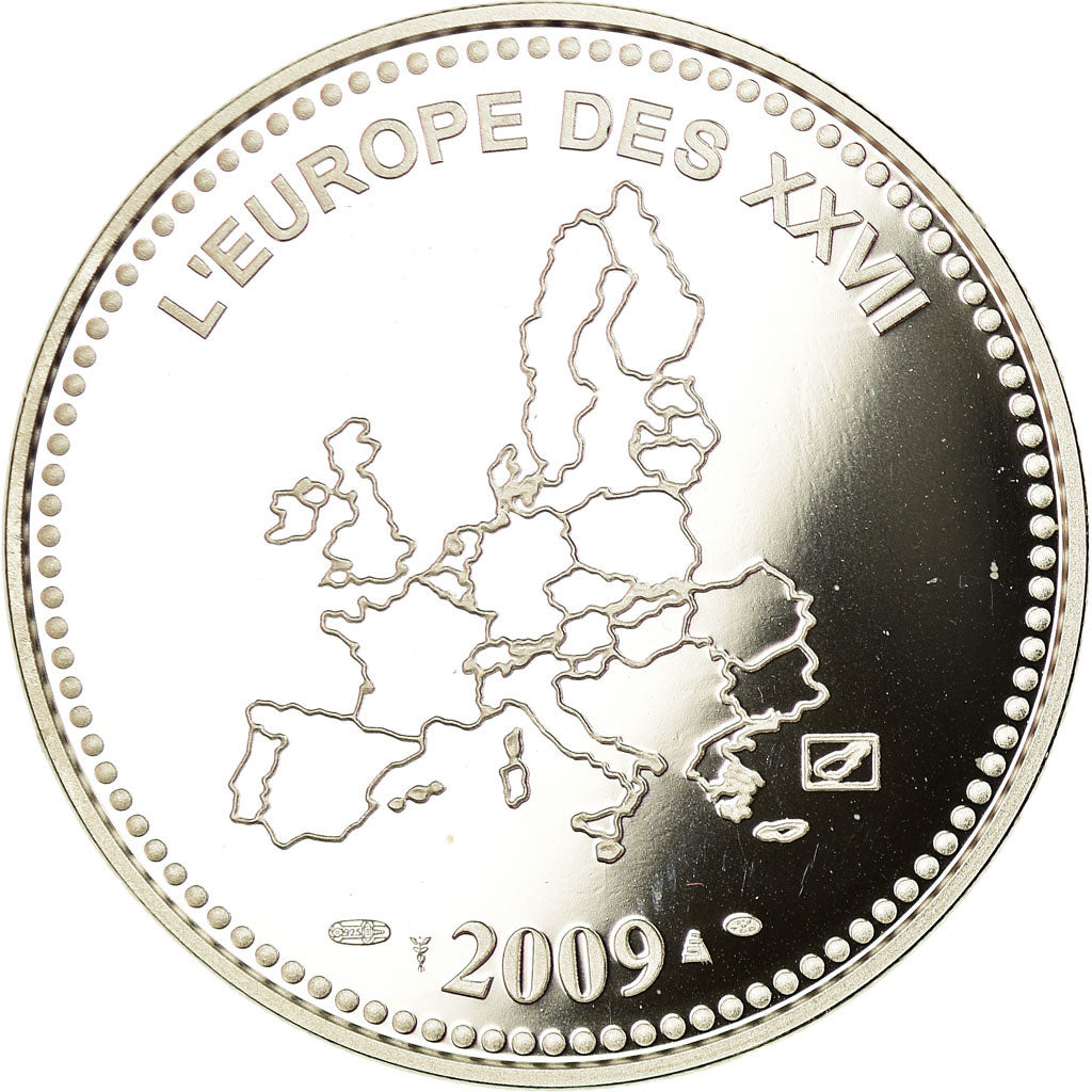Frankreich, Medaille, 10ème Anniversaire de l'Euro des 11, 2009, STGL, Silber