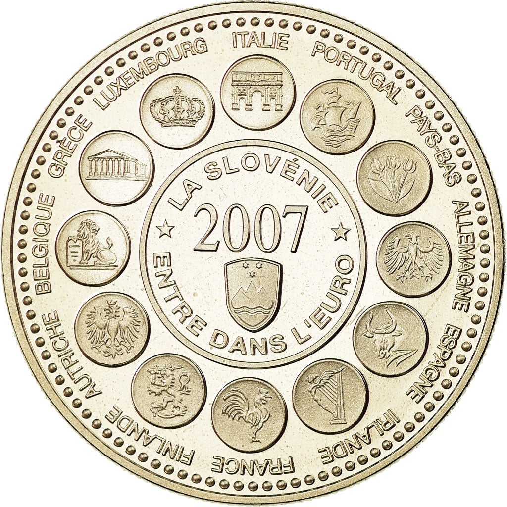 France, Médaille, L'Europe des XXVII, La Slovénie entre dans l'Euro, 2007