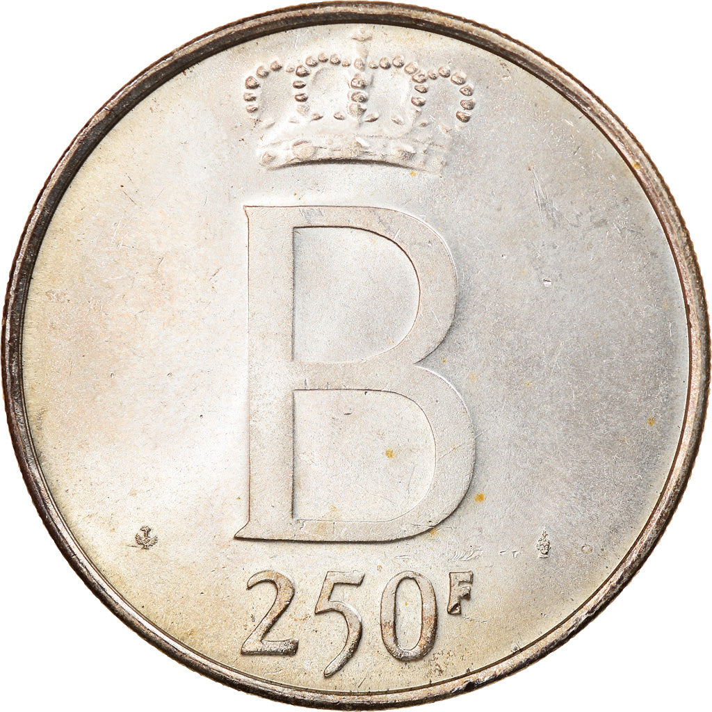 Coin, Belgium, 250 Francs, 250 Frank, 1976, Brussels, AU(50-53), Silver