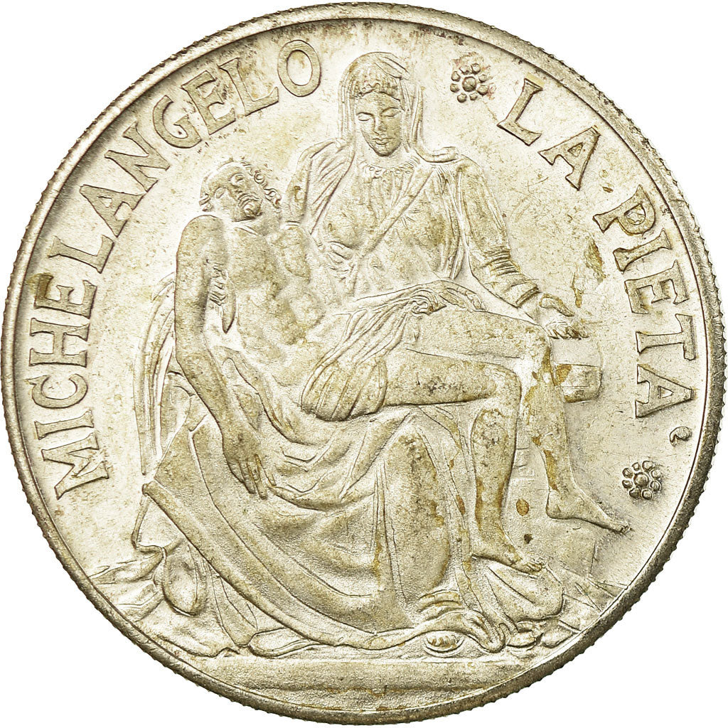 Vatican, Medal, Michelangelo, La Pieta, Jean-Paul Ier, MS(60-62), Silvered