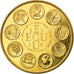 France, Medal, Ecu Euro, EUROPA, 1979, Rodier, MS(65-70), Copper-Nickel Gilt