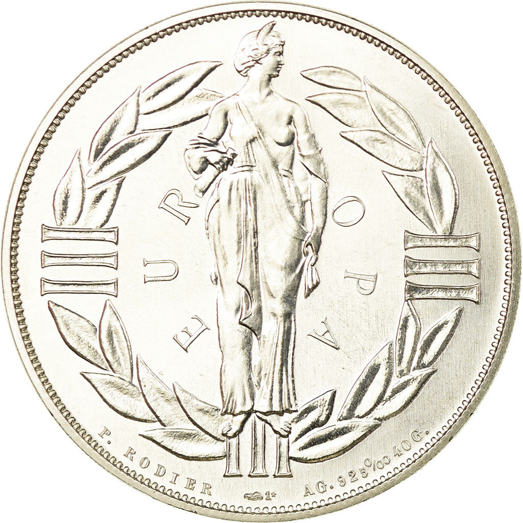 France, Médaille, Ecu Euro, EUROPA, 1979, Rodier, FDC, Argent