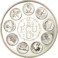 France, Médaille, Ecu Euro, EUROPA, 1979, Rodier, FDC, Argent
