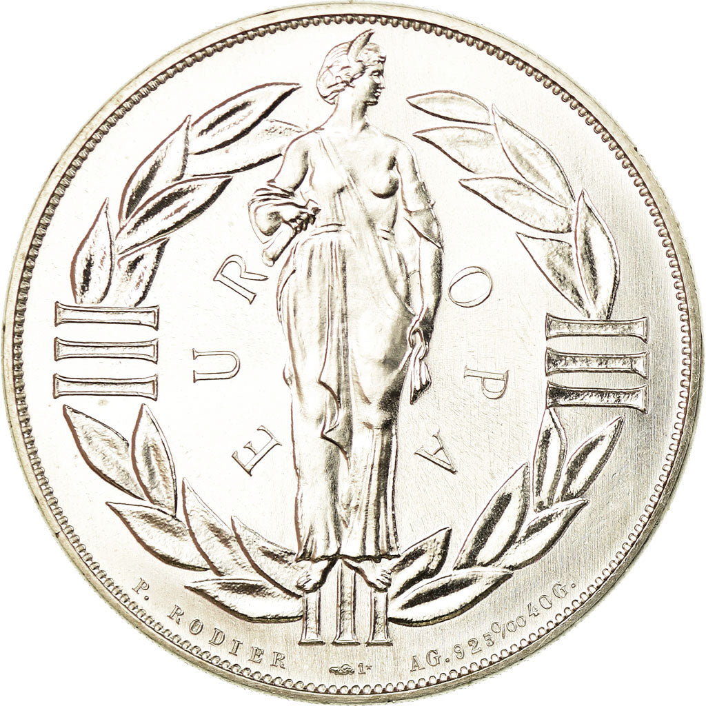 France, Médaille, Ecu Euro, EUROPA, 1979, Rodier, FDC, Argent