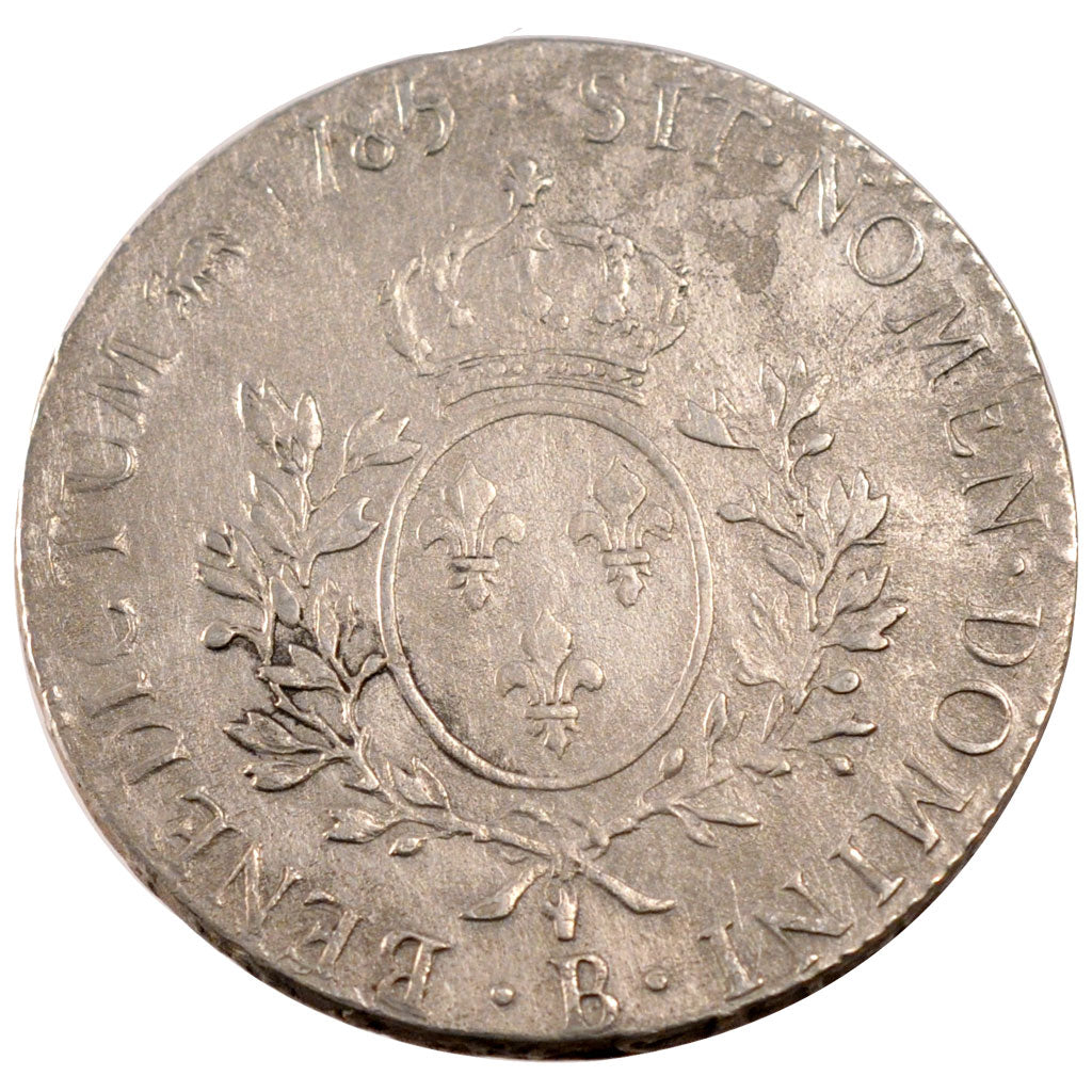 FRANCE, Écu aux branches d'olivier, ECU, 1785, Rouen, KM #564.3, VF(30-35), ...